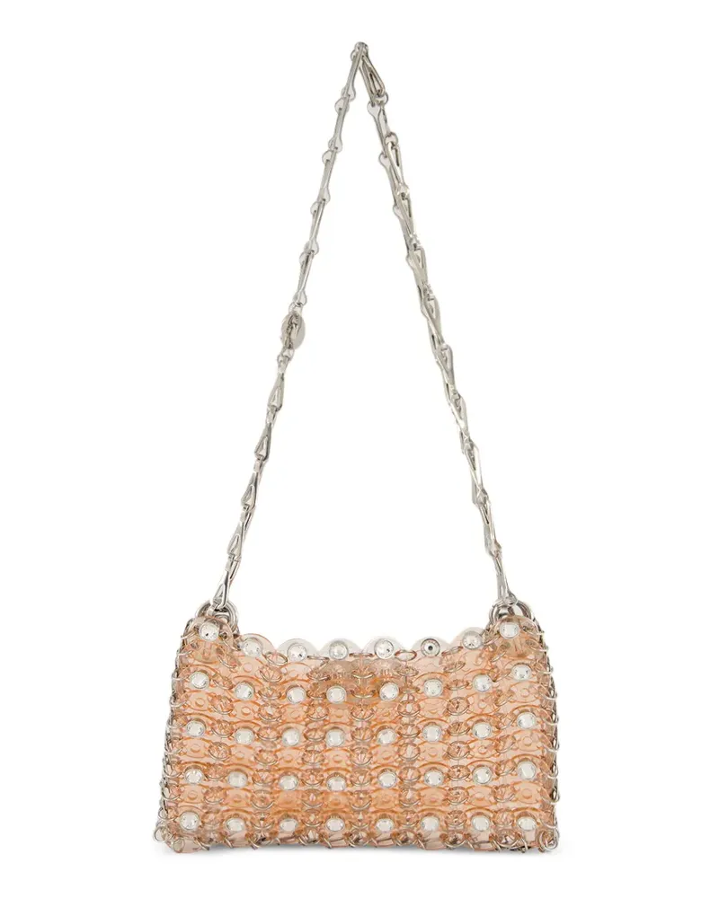 Paco Rabanne Mini 1969 Schultertasche mit Kristallen - Orange Orange