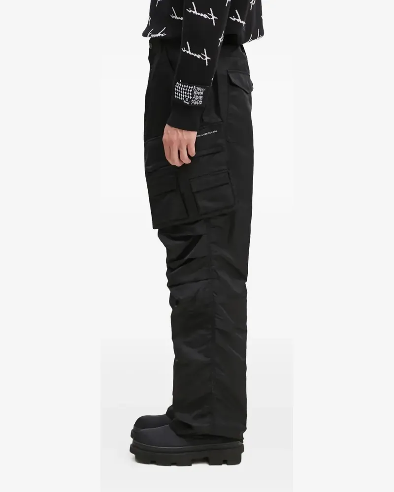 Andersson Bell ruched cargo trousers - Schwarz Schwarz