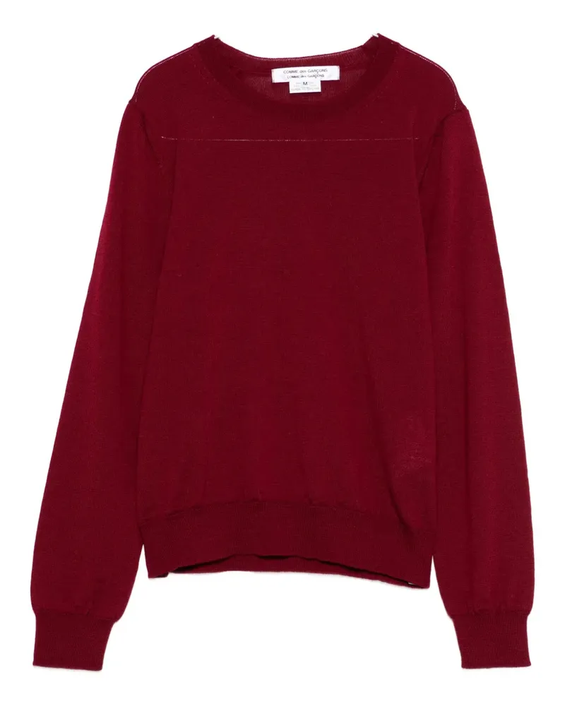 Comme des Garçons wool crew-neck sweater - Rot Rot