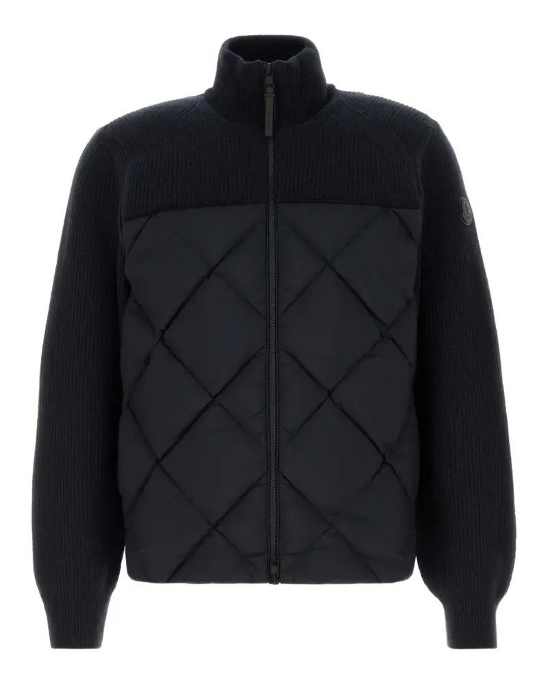 Moncler wool-cashmere down cardigan - Schwarz Schwarz