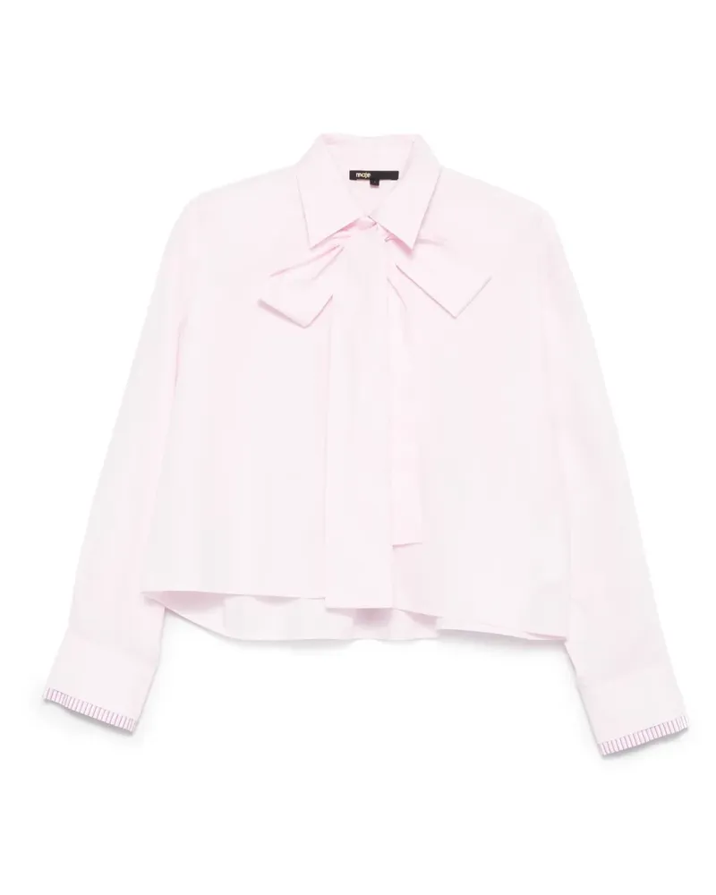 Maje Hemd mit Schleifendetail - Rosa Rosa