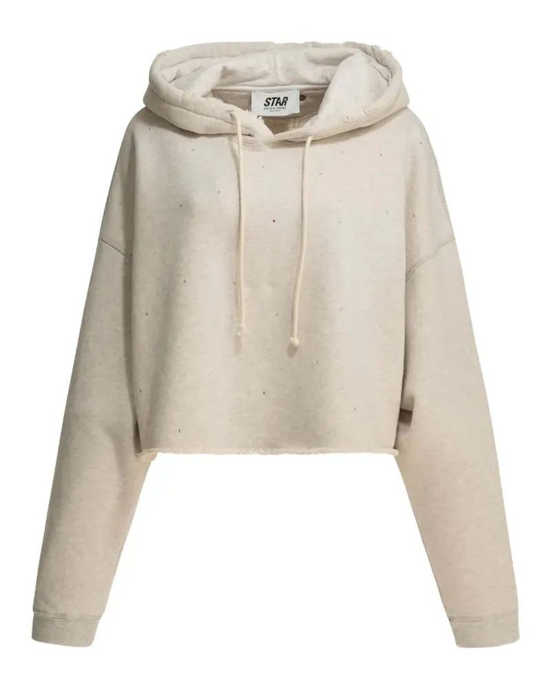 Golden Goose crystal-embellished hoodie - Nude Nude