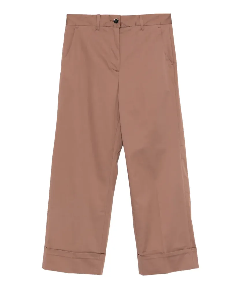 nine:inthe:morning Mina turned-up trousers - Braun Braun