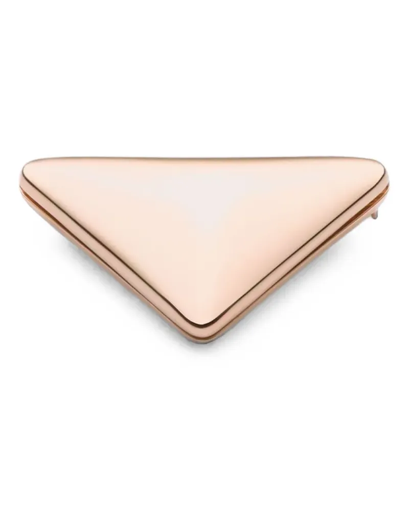 Prada Eternal Gold triangle brooch Gold