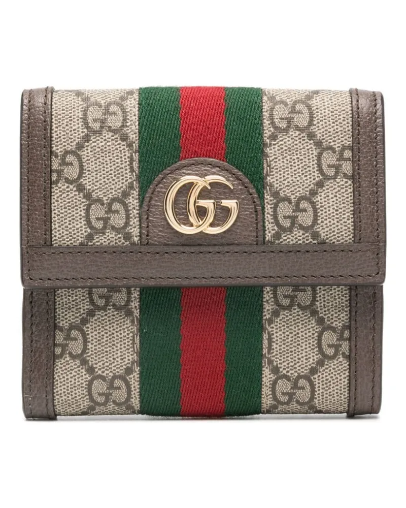 Gucci Ophidia Portemonnaie mit Klappe - Nude Nude