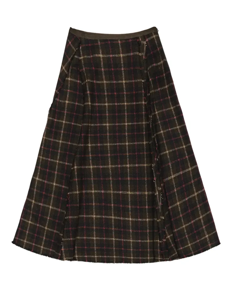 BIMBA Y LOLA Rock mit Check - Grün Grün