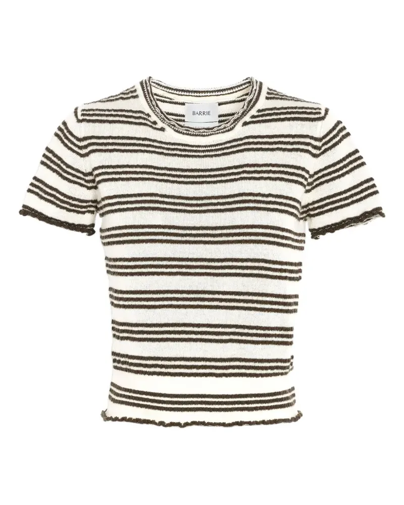 Barrie Gestreiftes Oberteil in geprägtem Strick - Nude Nude