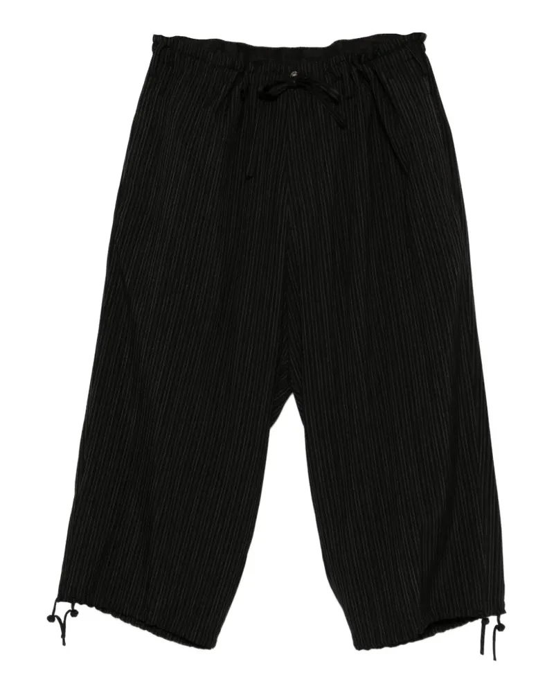 Yohji Yamamoto Hose mit Streifen - Schwarz Schwarz