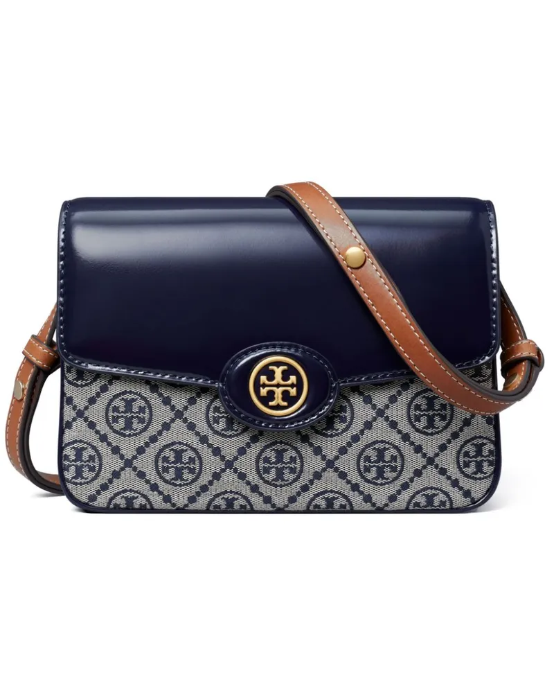Tory Burch Schultertasche mit Monogrammmuster - Blau Blau