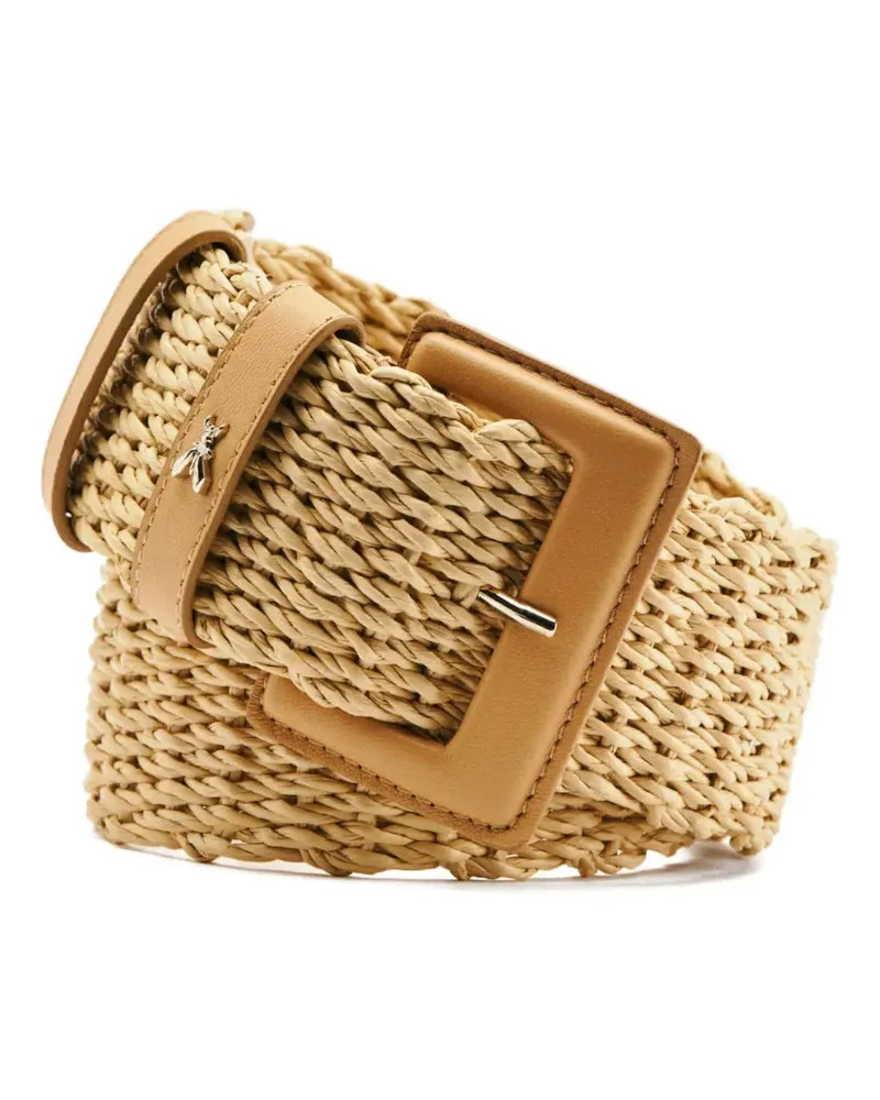 Patrizia Pepe woven high-waist belt - Nude Nude
