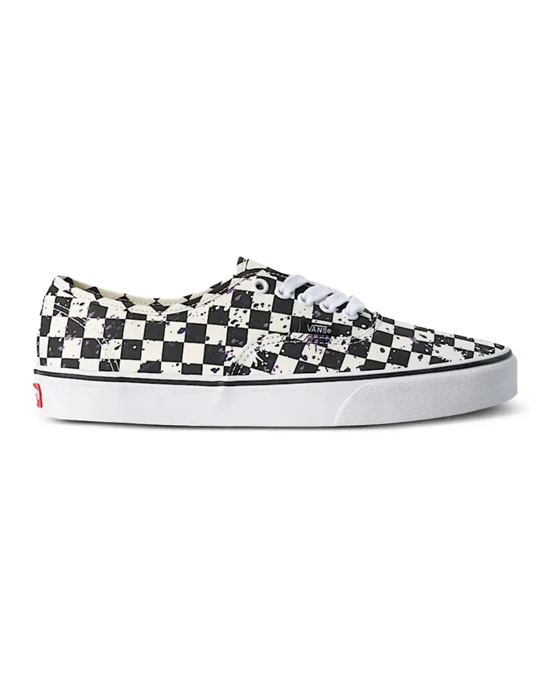 Vans Authentic Sneakers mit Schachbrettmuster - Schwarz Schwarz