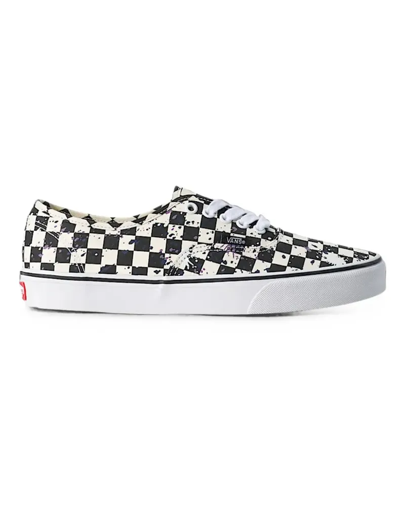 Vans Authentic Sneakers mit Schachbrettmuster - Schwarz Schwarz