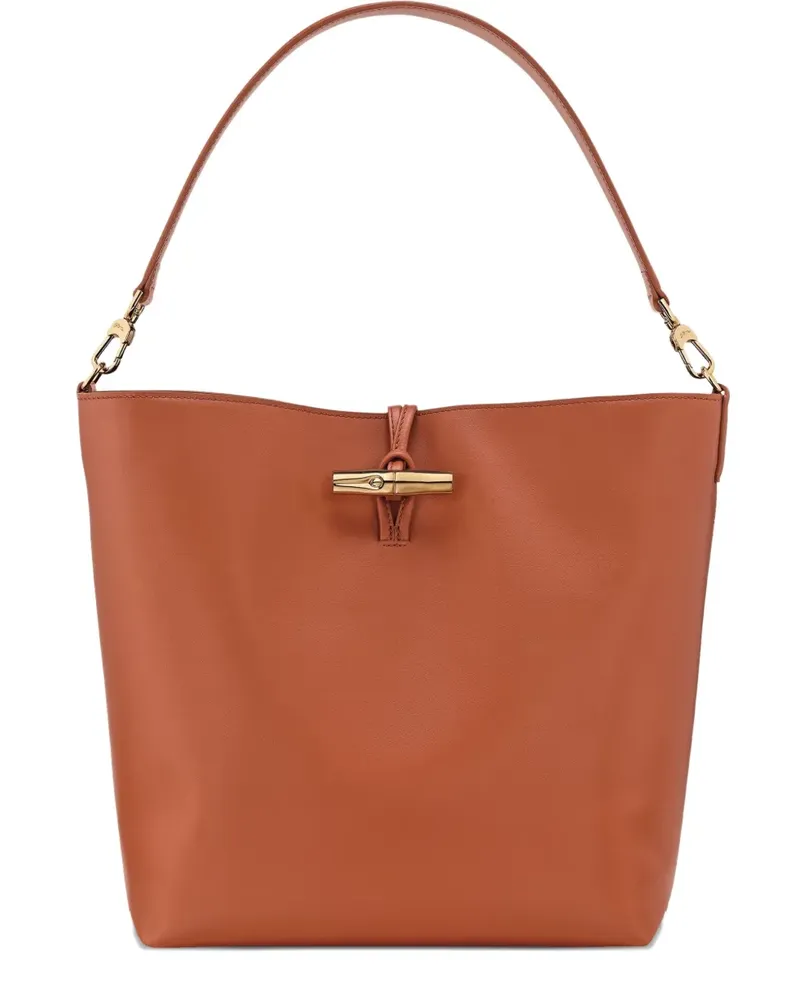 Longchamp Le Roseau Schultertasche - Braun Braun