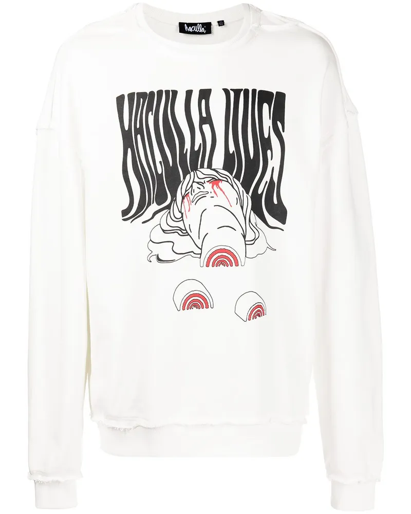Haculla Pullover mit Logo-Print - Weiß Weiß