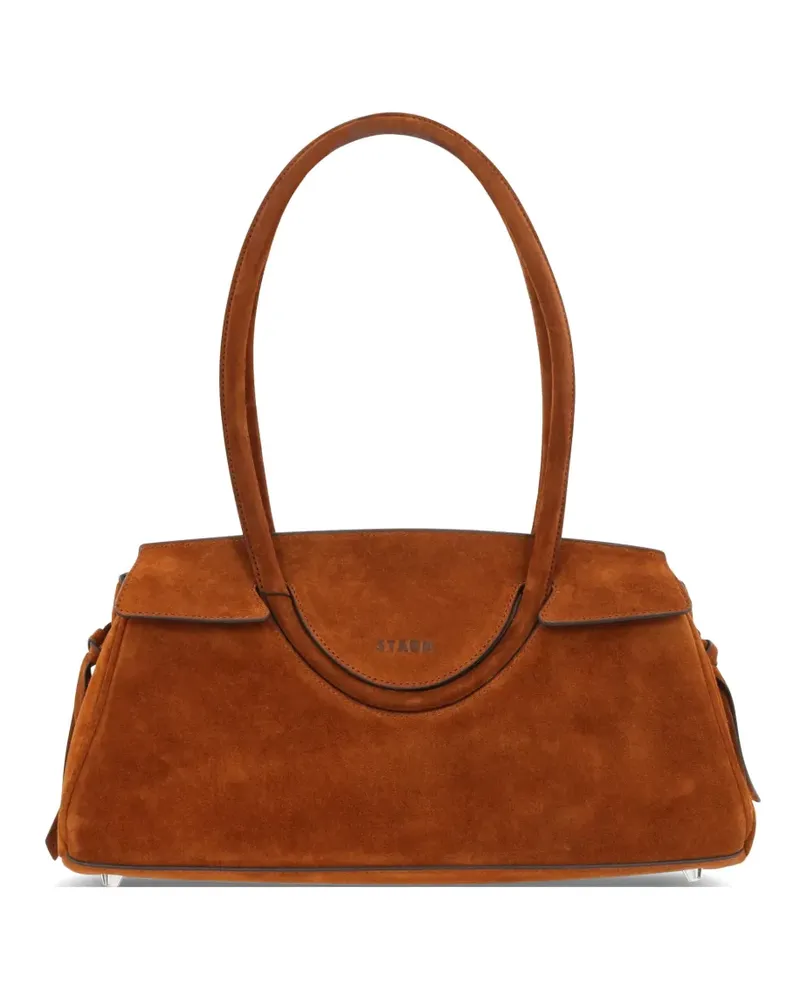 STAUD Schultertasche mit Henkel - Braun Braun