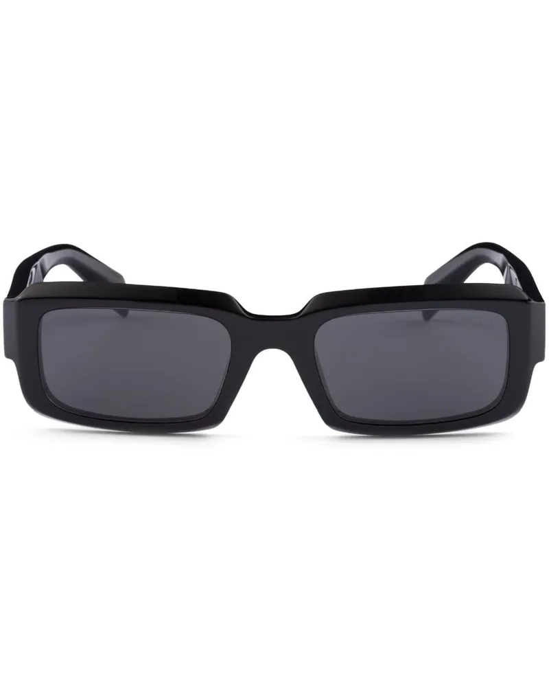 Prada Symbole Sonnenbrille mit eckigem Gestell - Schwarz Schwarz