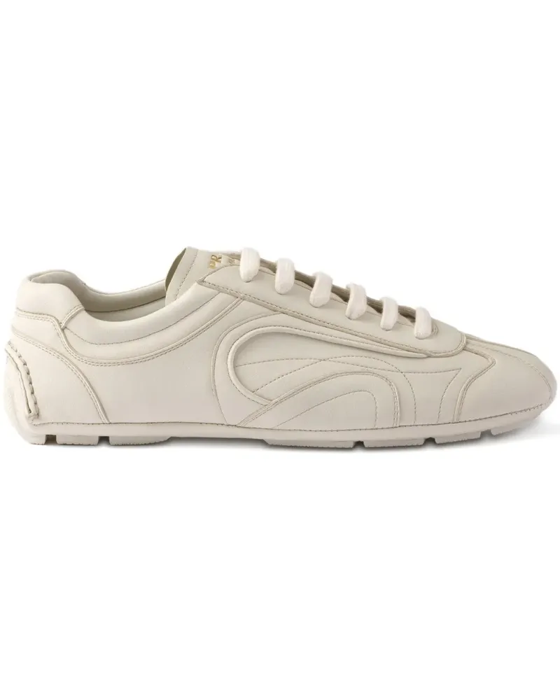 Prada Montecarlo Re-edition 2005 Antiqued Sneakers aus Nappaleder - Nude Nude