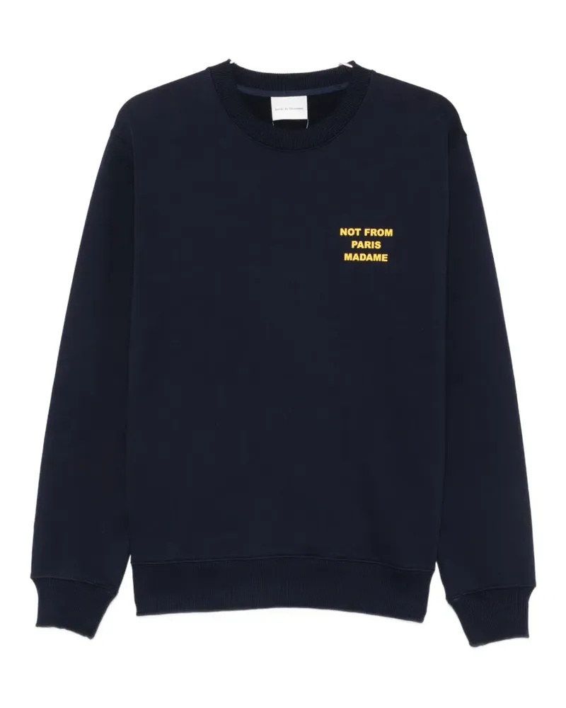 Drôle de Monsieur Not From Paris Madame Pullover - Blau Blau