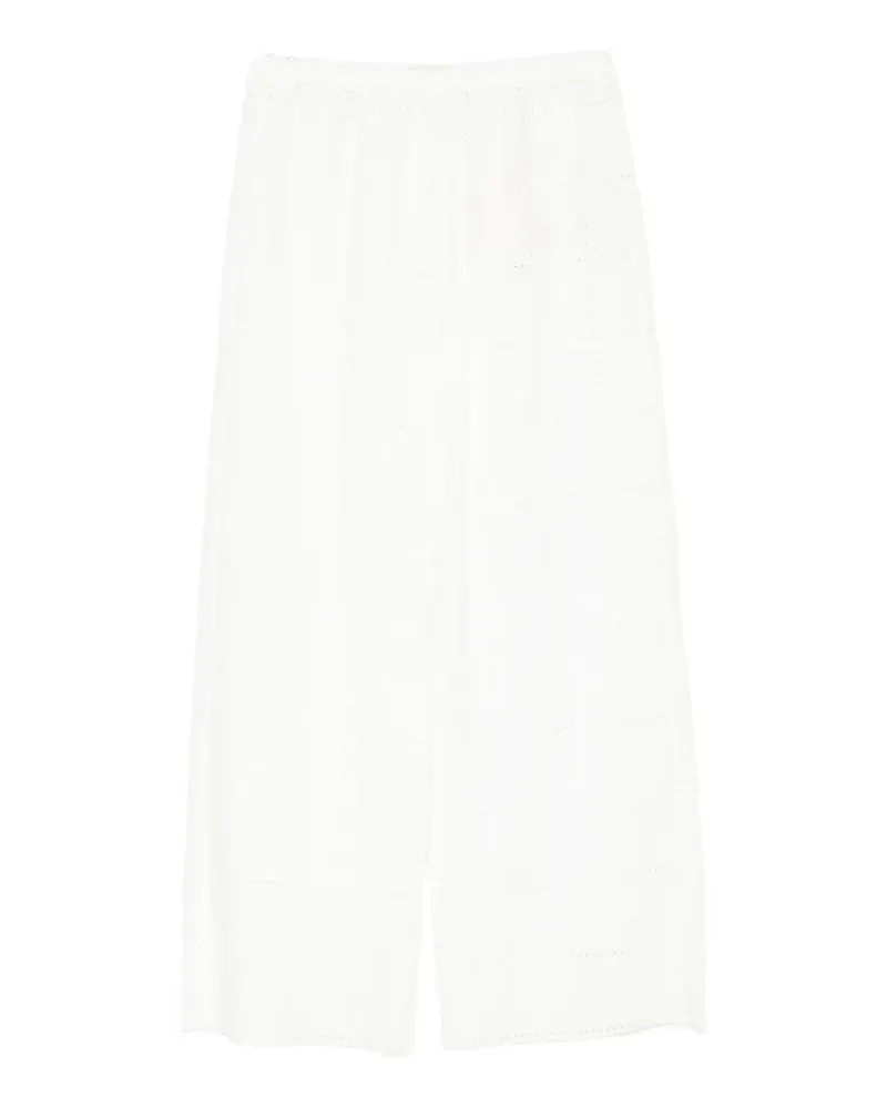 Faithfull The Brand Mora broderie-anglaise trousers - Weiß Weiß
