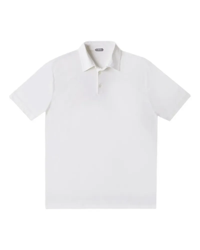 Zanone buttoned polo shirt - Weiß Weiß