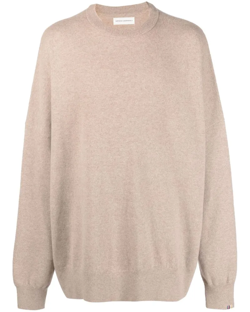 extreme cashmere Pullover mit rundem Ausschnitt Nude