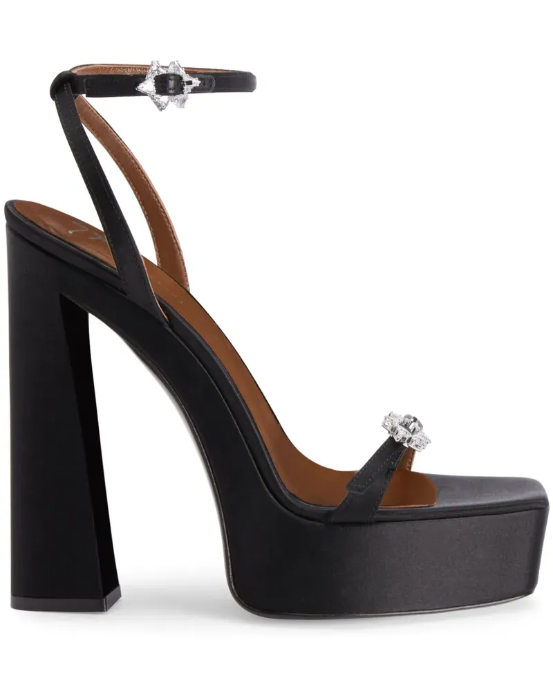Giuseppe Zanotti Himari Wedge-Sandalen 145mm - Schwarz Schwarz