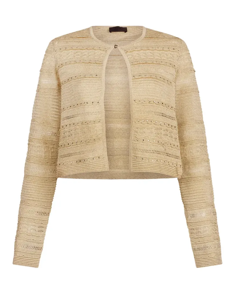 Liu Jo openwork button cardigan - Nude Nude