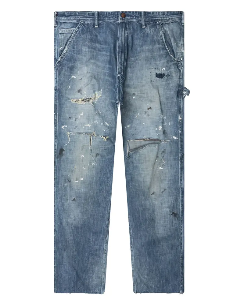 SAINT MXXXXXX Painter Jeans im Distressed-Look - Blau Blau