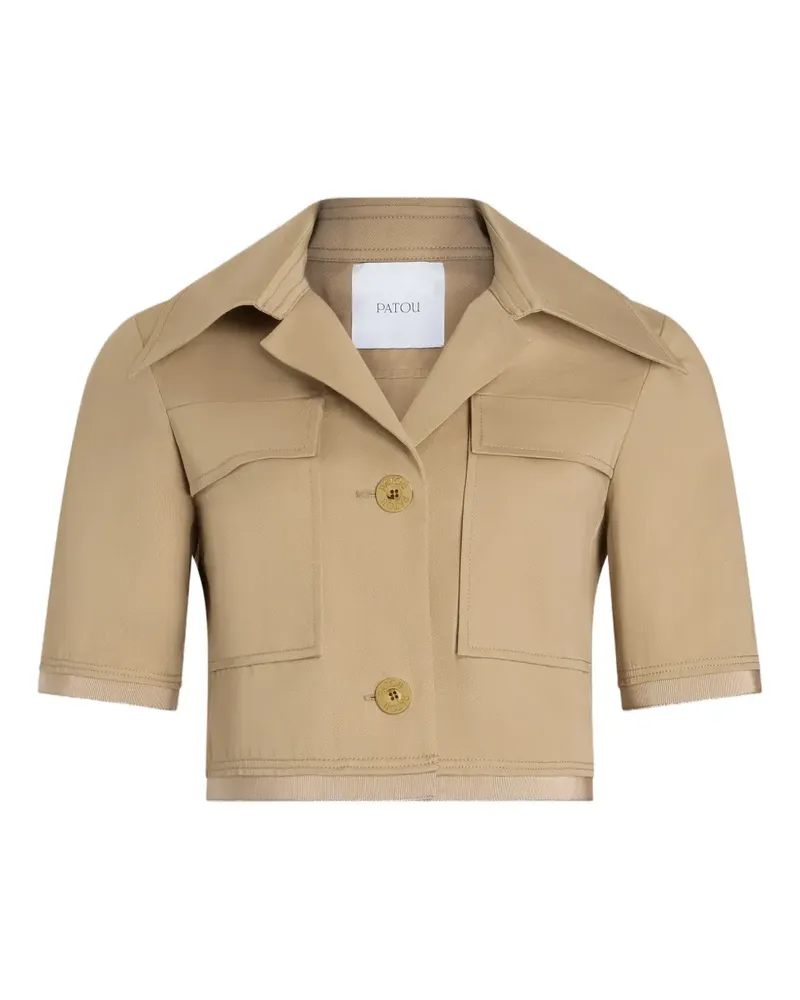 Patou Kurzärmelige Cropped-Jacke - Nude Nude