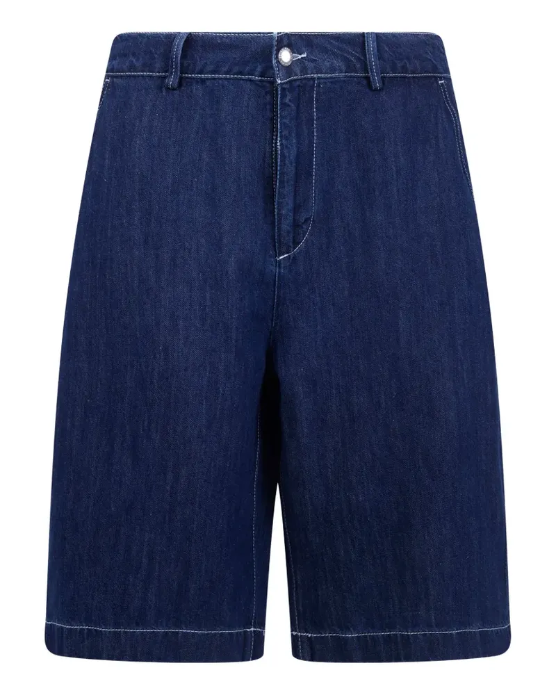 7 for all mankind contrast stitch shorts - Blau Blau
