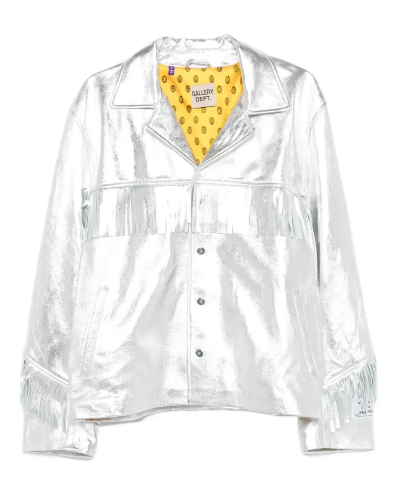 GALLERY DEPT. Orlando Lederjacke mit Fransen - Silber Silber