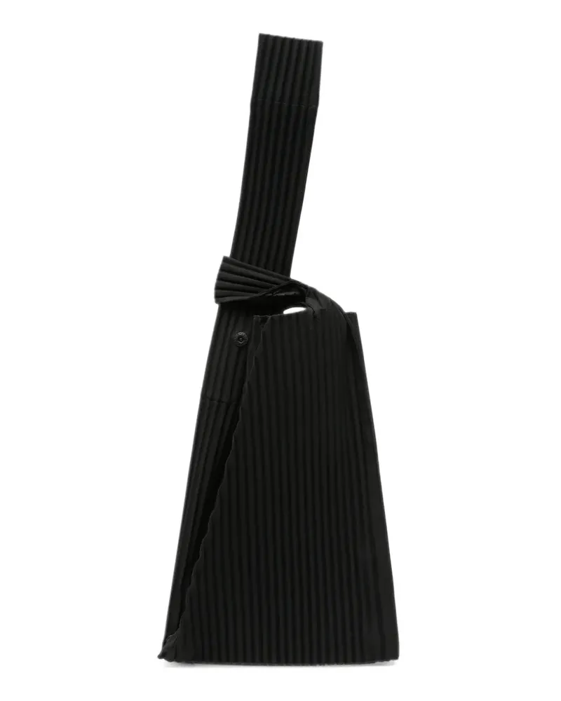 Issey Miyake Tote Bag mit Falten - Schwarz Schwarz