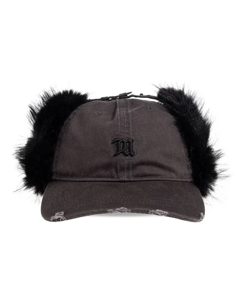 MISBHV Sankt Moritz embroidered faux fur hat - Schwarz Schwarz