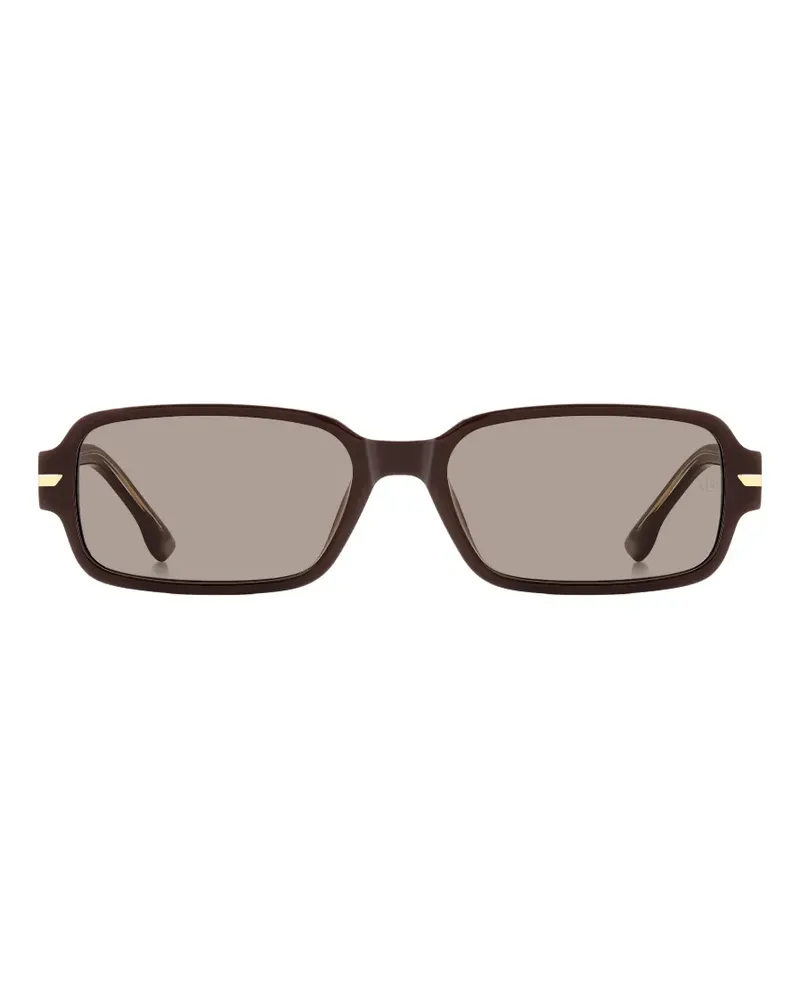 Victoria Beckham Sonnenbrille mit eckigem Gestell - Braun Braun