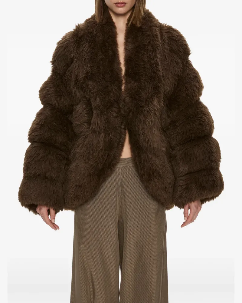 Christopher Esber Tabatha Jacke aus Faux Fur - Braun Braun