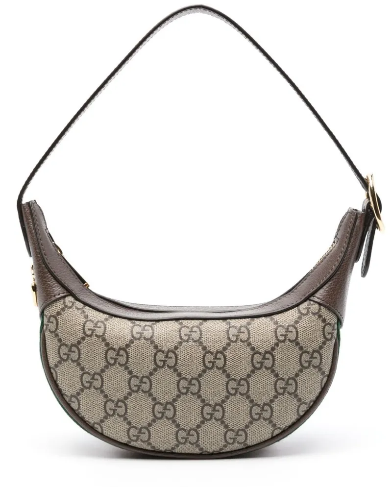 Gucci Mini Ophidia Schultertasche mit GG - Nude Nude