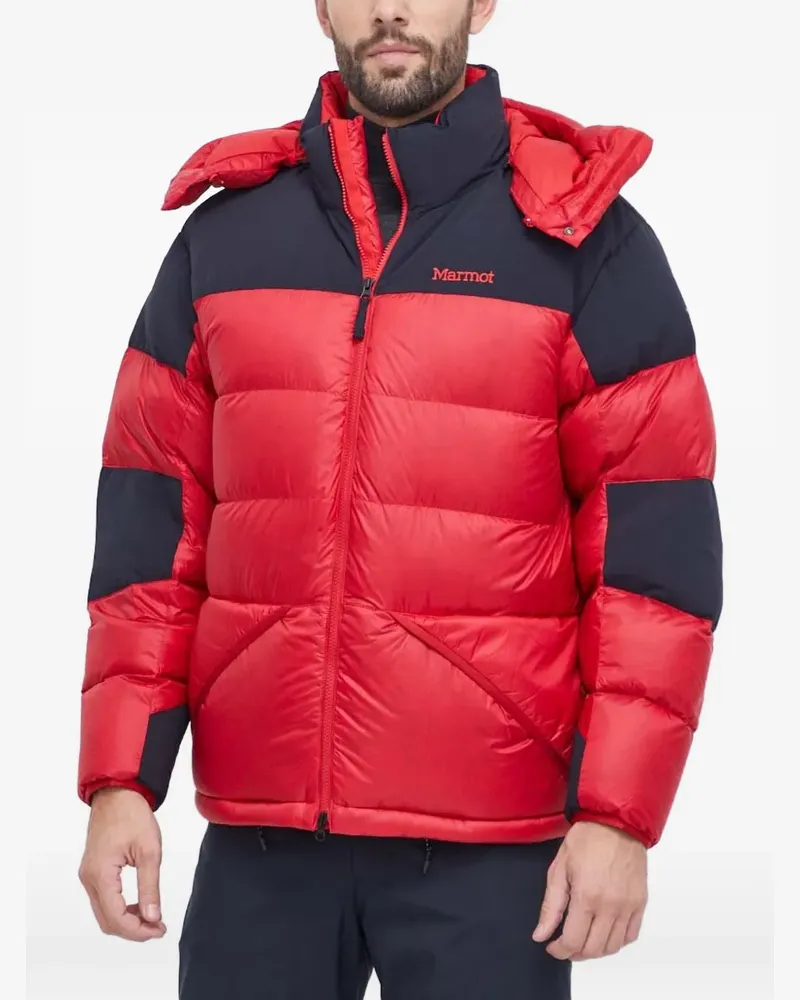 Marmot Plasma Jacke in Colour-Block-Optik - Rot Rot