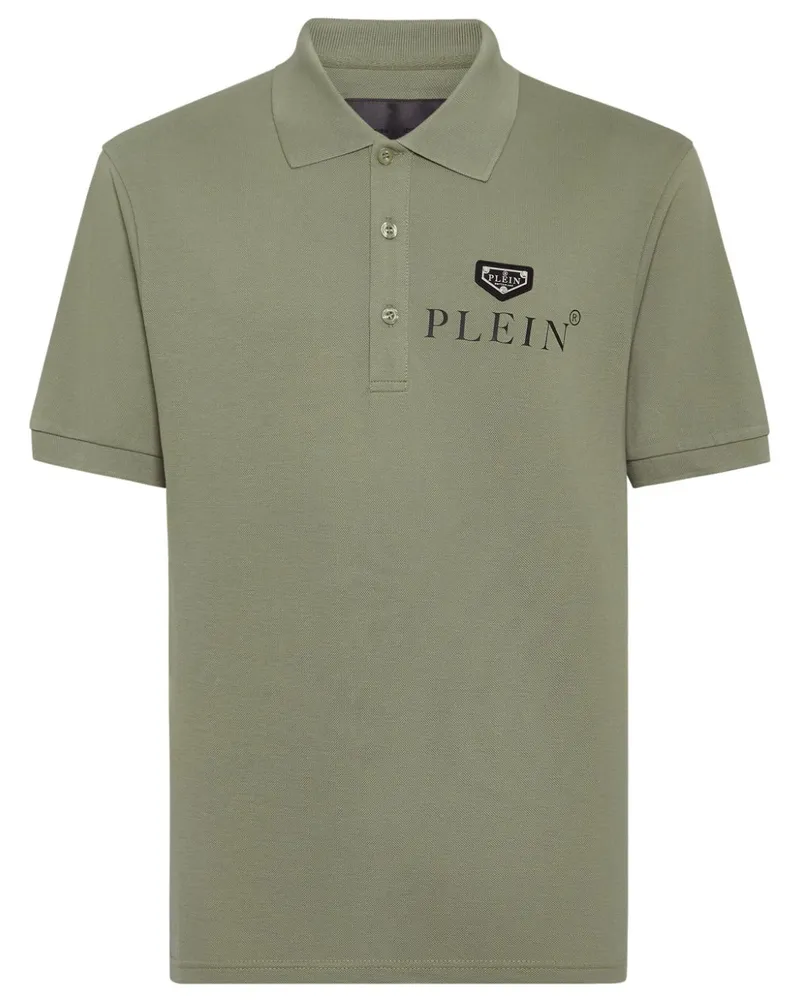 Philipp Plein Kurzärmeliges Icon Plein Poloshirt - Grün Grün