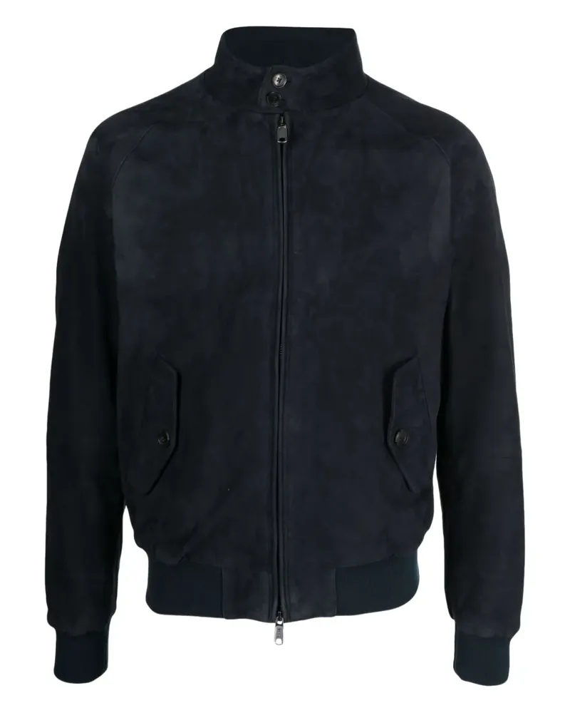 Baracuta Wildlederjacke mit Reißverschluss - Blau Blau