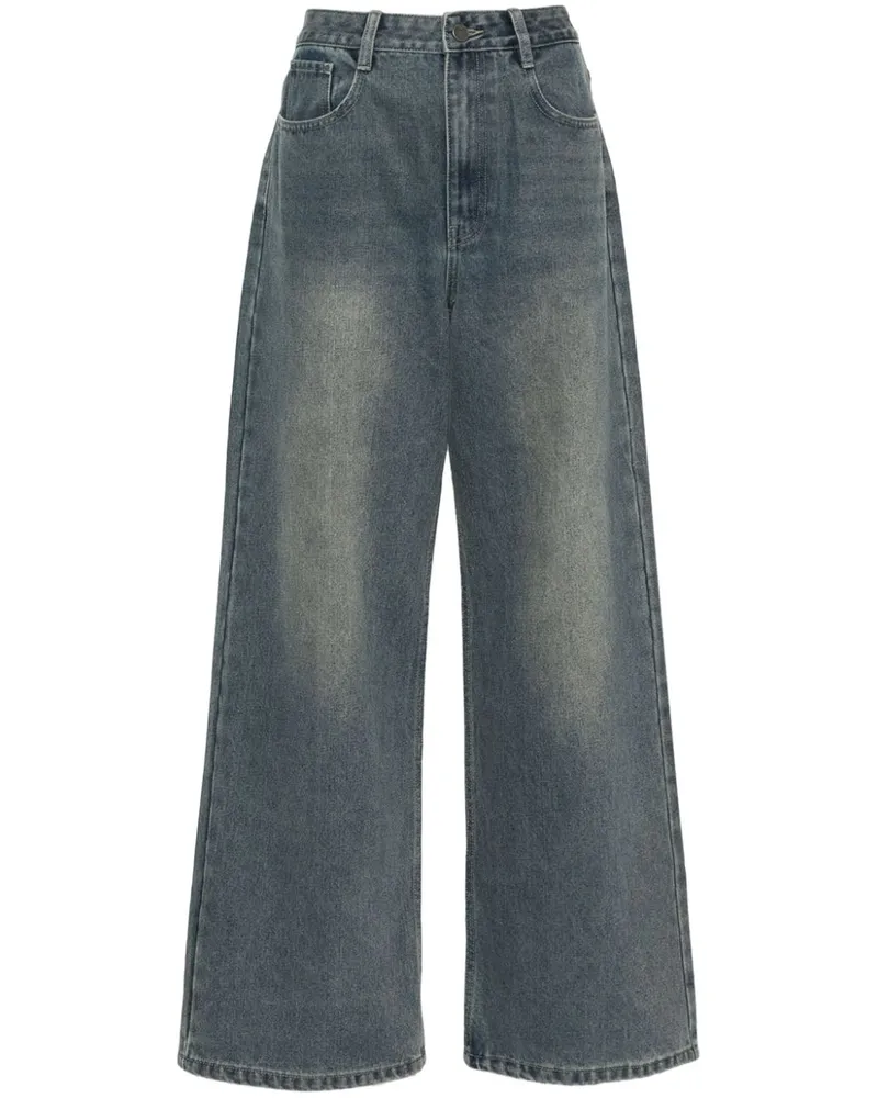 Tout a Coup Jeans mit geradem Bein - Blau Blau
