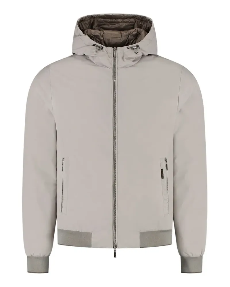 MOORER Kapuzenjacke mit Reißverschluss - Grau Grau