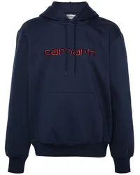 Carhartt WIP Hoodie mit Logo-Stickerei Blau