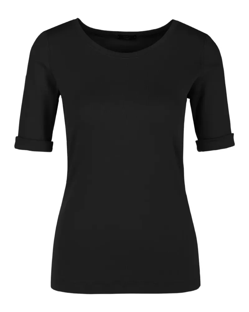 Marc Cain T-Shirt mit Umschlag - Schwarz Schwarz