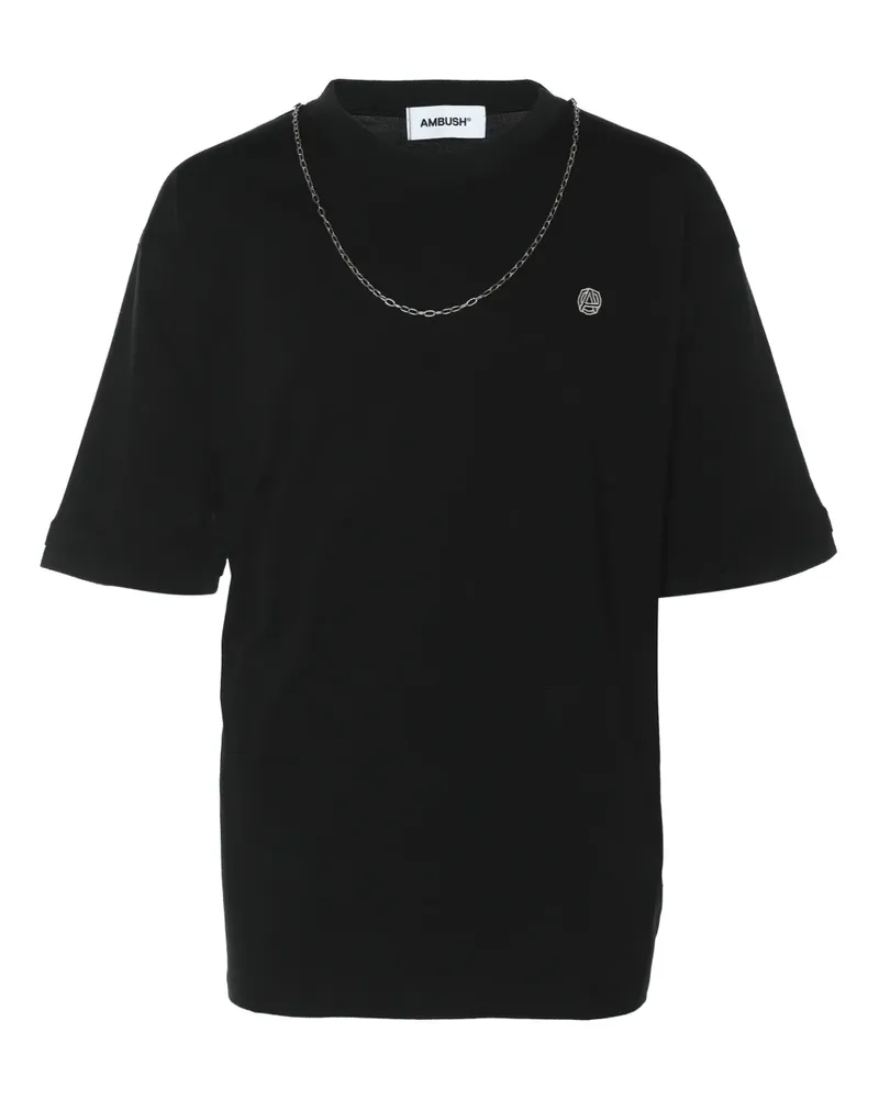 AMBUSH T-Shirt mit Kettendetail - Schwarz Schwarz