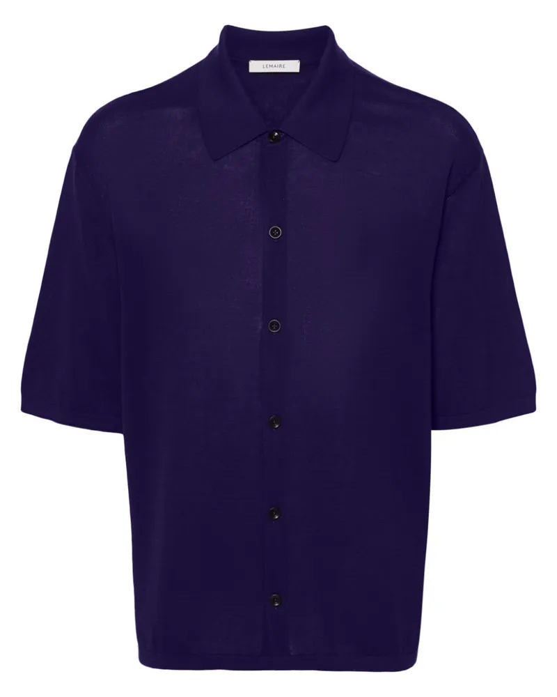Christophe Lemaire Fein gestricktes Hemd - Violett Violett
