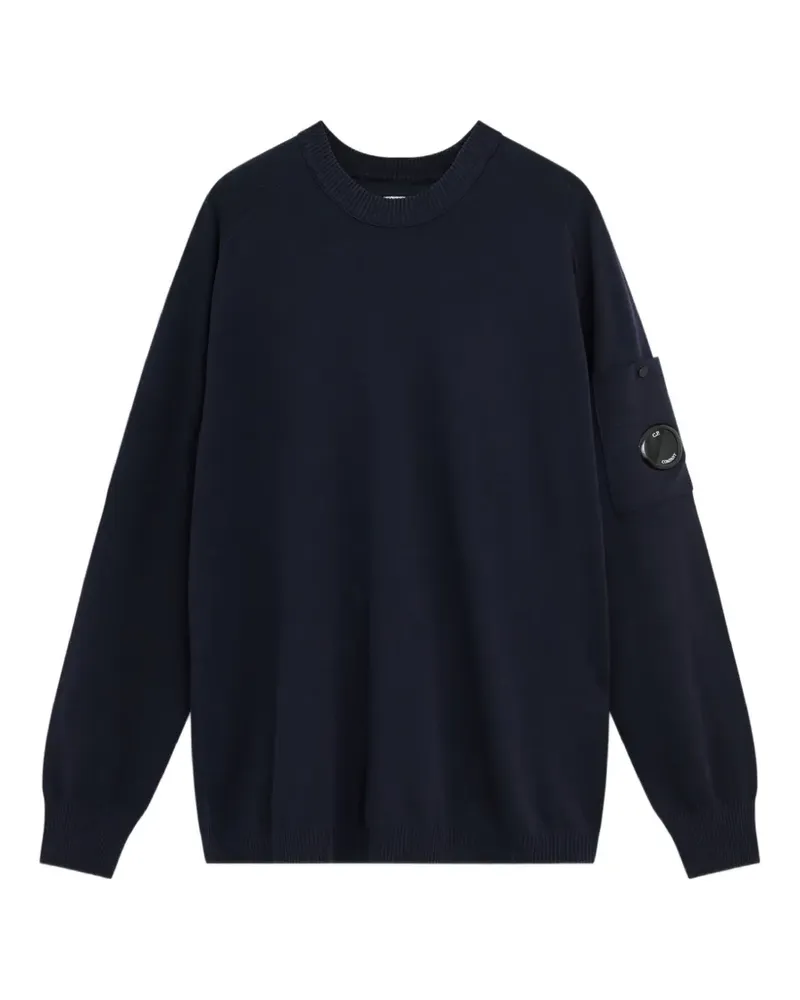 C.P. Company lens-detail long-sleeve sweater - Blau Blau