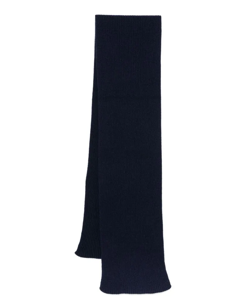 John Smedley Stark Schal - Blau Blau