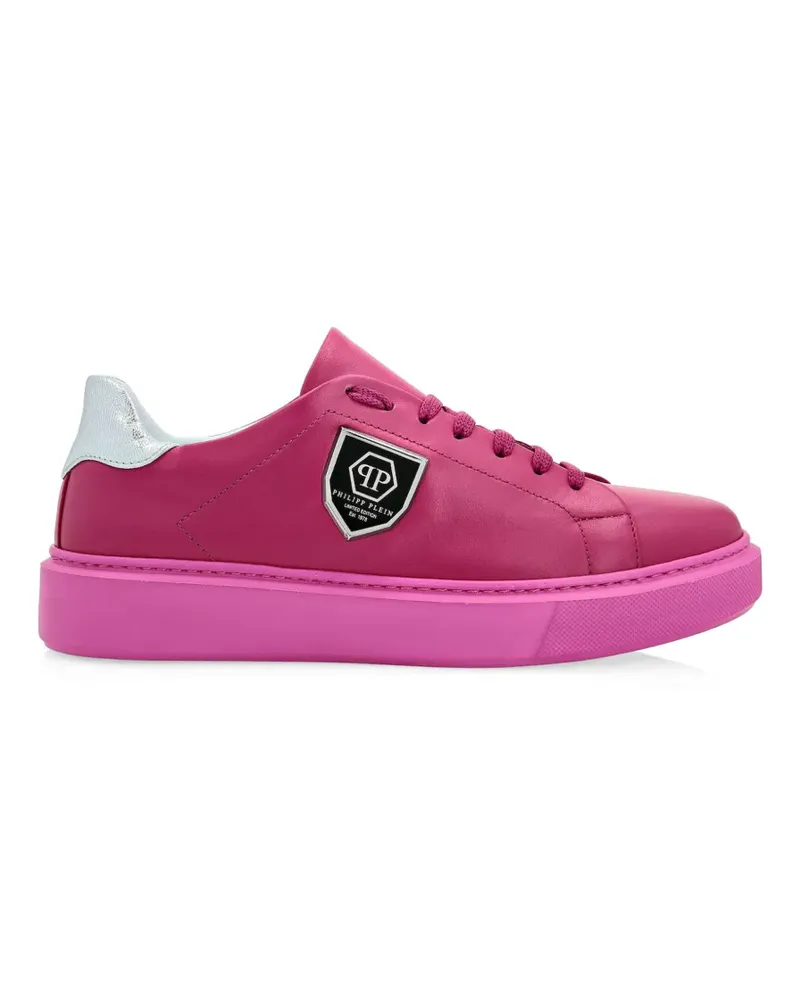 Philipp Plein logo plaque sneakers - Rosa Rosa