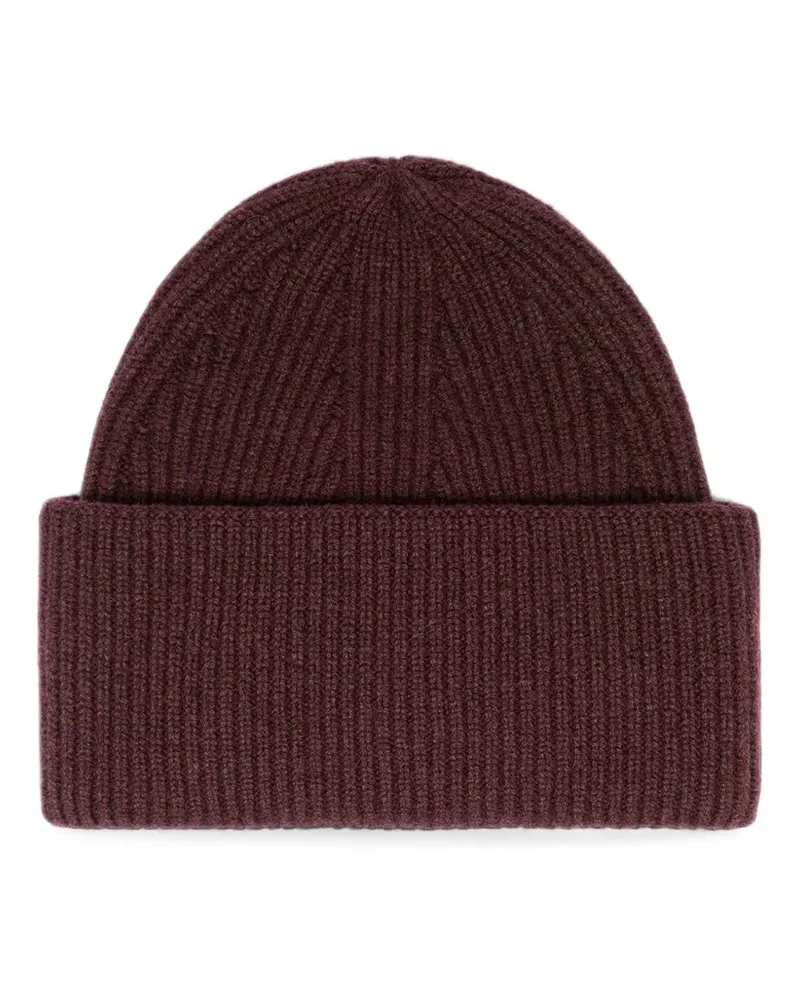 Laneus Gerippte Beanie - Violett Violett