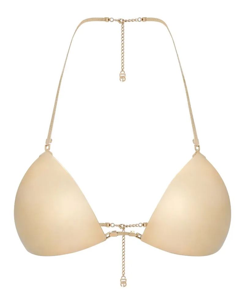 Dolce & Gabbana Bikinioberteil mit Triangel-Form - Gold Gold